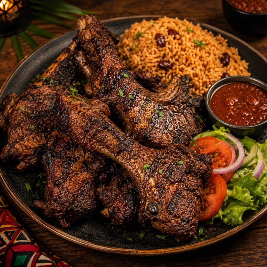 Grilled Goat Plate - Image 1